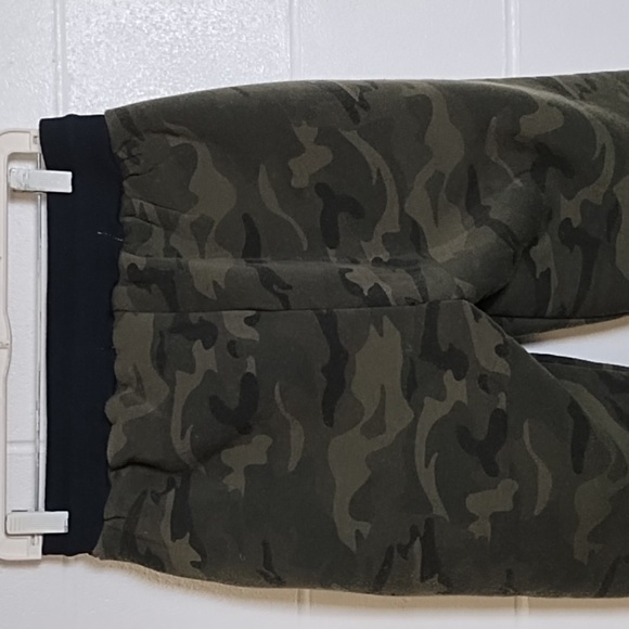 Huntington Beach Soft Sherpa Fleece Lined Knit Camo Jogger Utility Lounge Pants - Picture 3 of 10